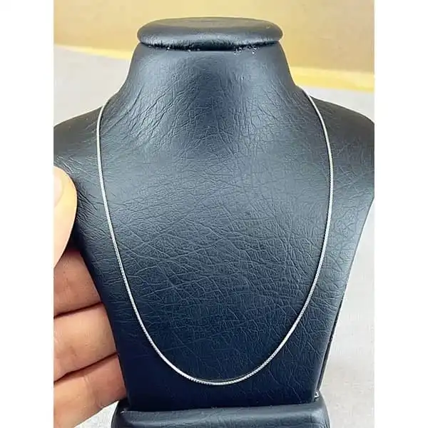زنجیر نقره زنانه مدل ونیزی ایتالیایی کد 98163