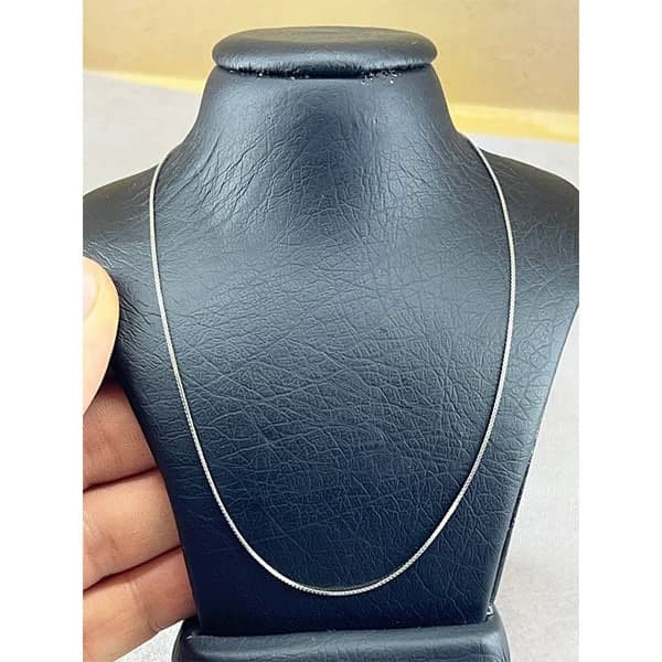 زنجیر نقره زنانه مدل ونیزی ایتالیایی کد 98163