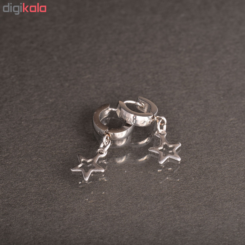گوشواره طرح ستاره کد GO1224 تک سایز گوشواره طرح ستاره کد GO1224 تک سایز