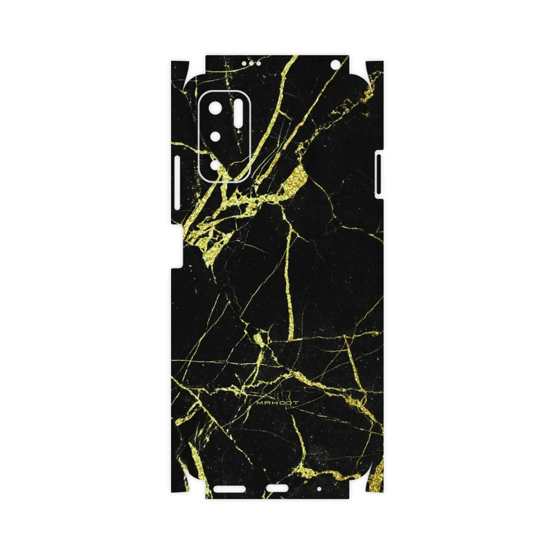 برچسب پوششی ماهوت مدل Graphite-Gold-Marble-FullSkin مناسب برای گوشی موبایل شیائومی Redmi Note 10 5G