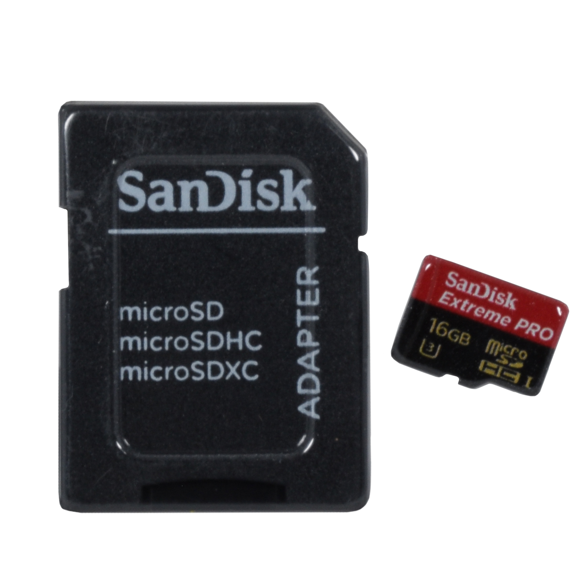 کارت حافظه Micro SDXC سن دیسک مدل Extreme PRO کلاس 3 استاندارد Extreme سرعت95Mb/s همراه آداپتور SD ظرفیت  16 گیگابایت
