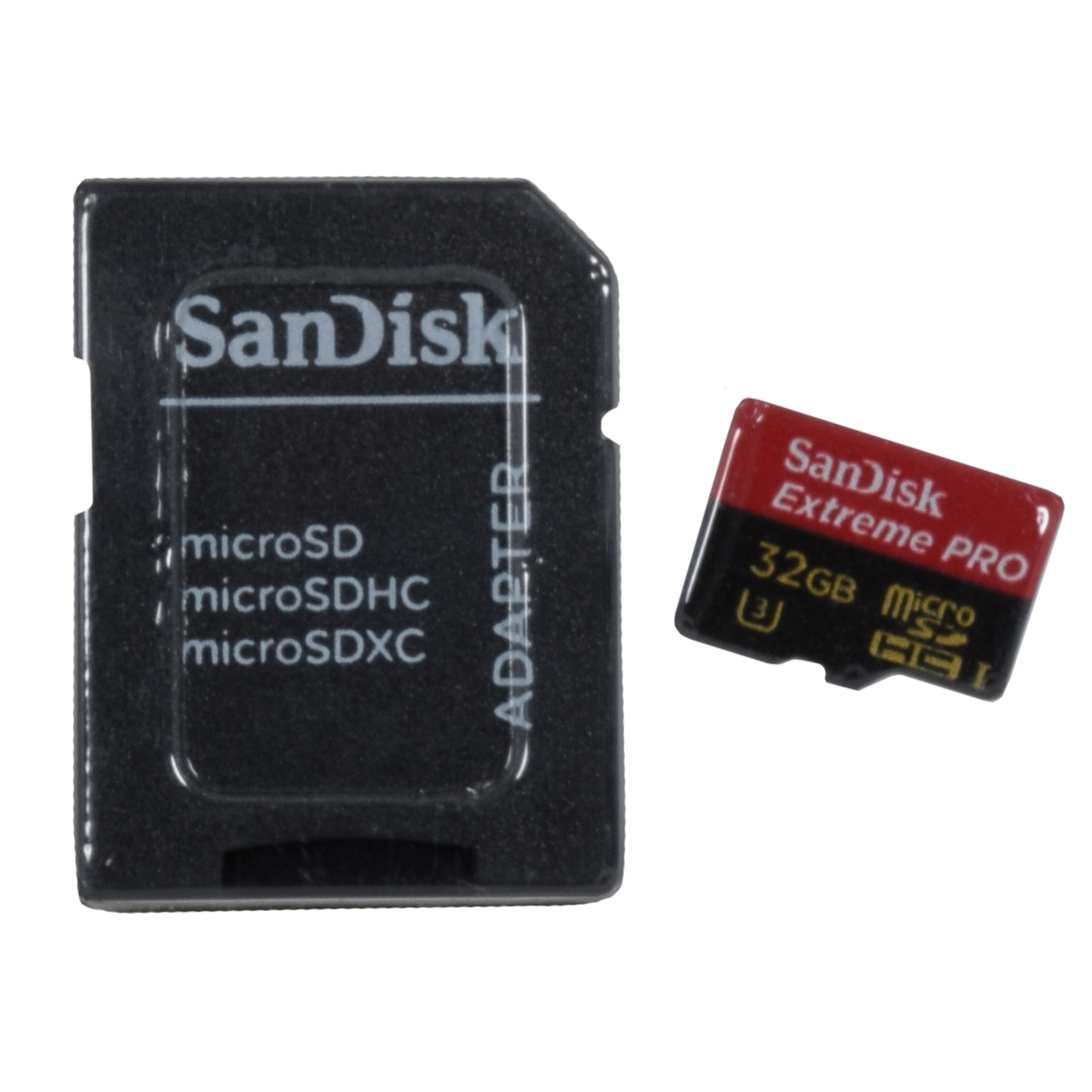 کارت حافظه Micro SDXC سن دیسک مدل Extreme PRO کلاس 3 استاندارد Extreme سرعت95Mb/s همراه آداپتور SD ظرفیت 32 گیگابایت