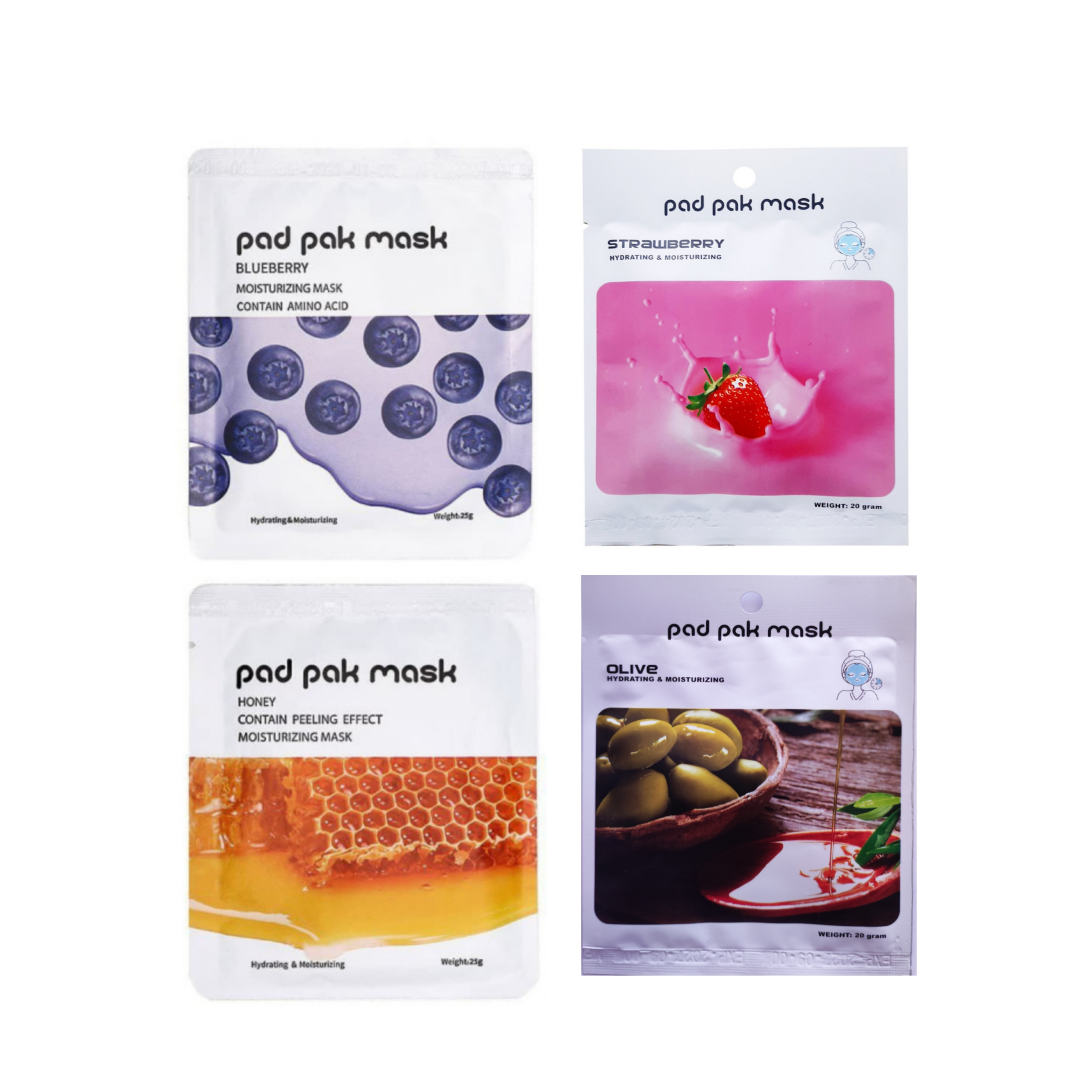 ماسک صورت پد پاک مدل ورقه ای بسته 4 عددی