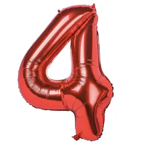 بادکنک فویلی پارتی لند تهران طرح عدد چهار کد four04