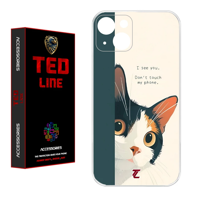 کاور تدلاین طرح گربه کد 1222 مناسب برای گوشی موبایل اپل Iphone 13 / 14