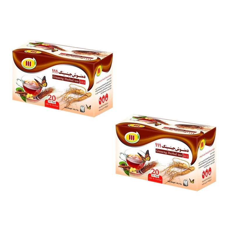 دمنوش جنسینگ 111 - 48 گرم بسته 2 عددی