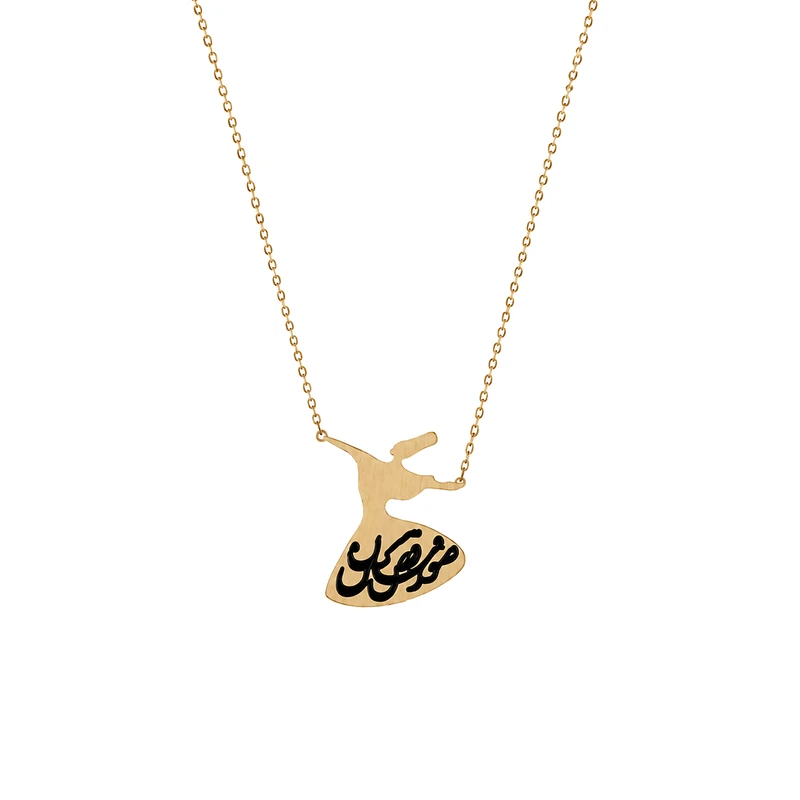 گردنبند طلا 18 عیار زنانه با زنجیر حلقه‌ای (فلامینگو) دال گلد گالری مدل DZA08