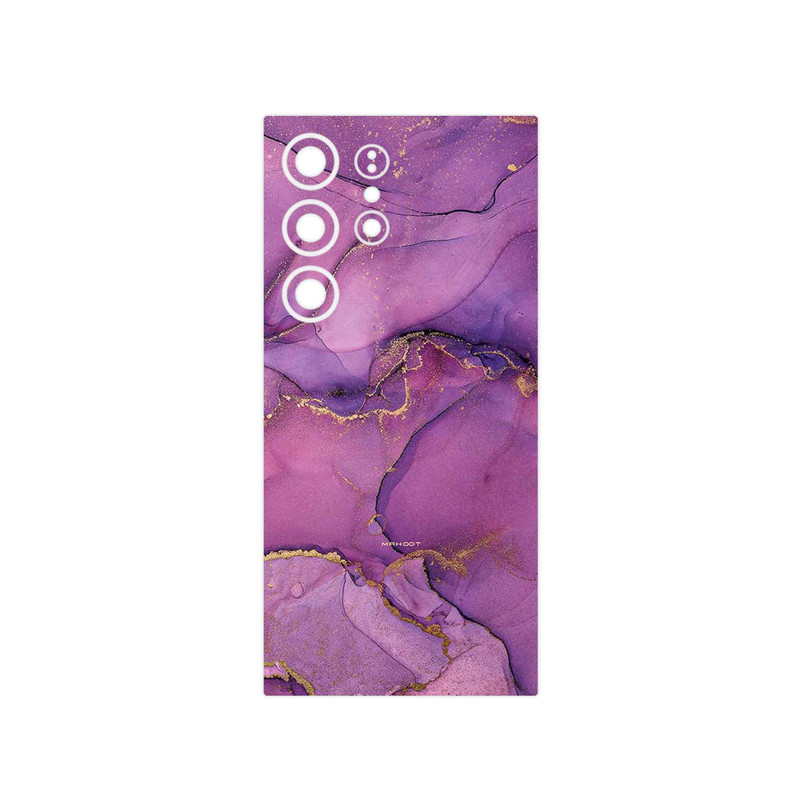 برچسب پوششی ماهوت مدل Purple Marble مناسب برای گوشی موبایل سامسونگ Galaxy S24 Ultra