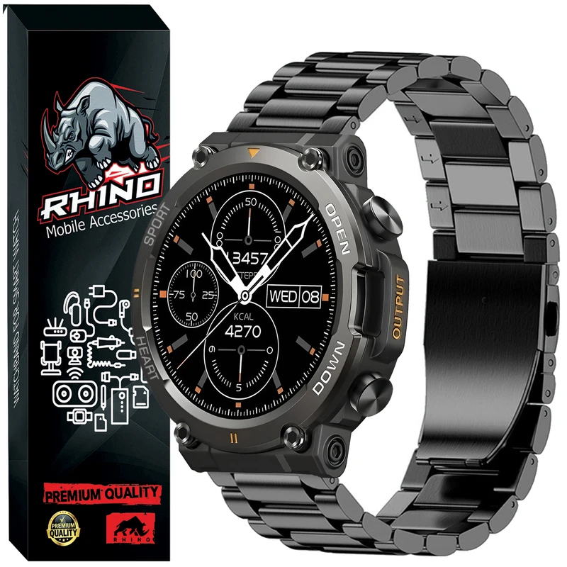  بند راینو مدل 3Bead مناسب برای ساعت هوشمند اسمارت T45i 22MM