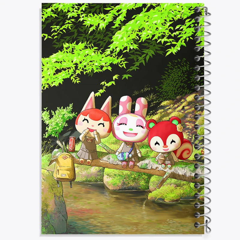 دفتر نقاشی 50 برگ خندالو طرح بازی انیمال کراسینگ (Animal Crossing) کد 32687
