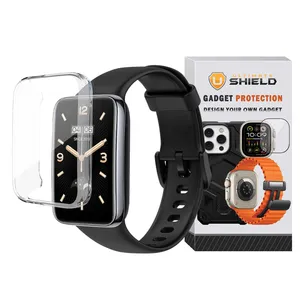 بند آلتیمیت شیلد مدل Silic Jelly Protection مناسب برای ساعت هوشمند شیائومی Mi Band 7 Pro به همراه کاور