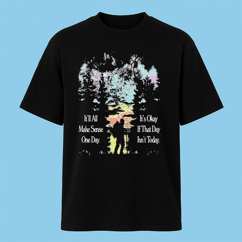 تی‌شرت آستین کوتاه مردانه مدل وینتیج طبیعت کد c143