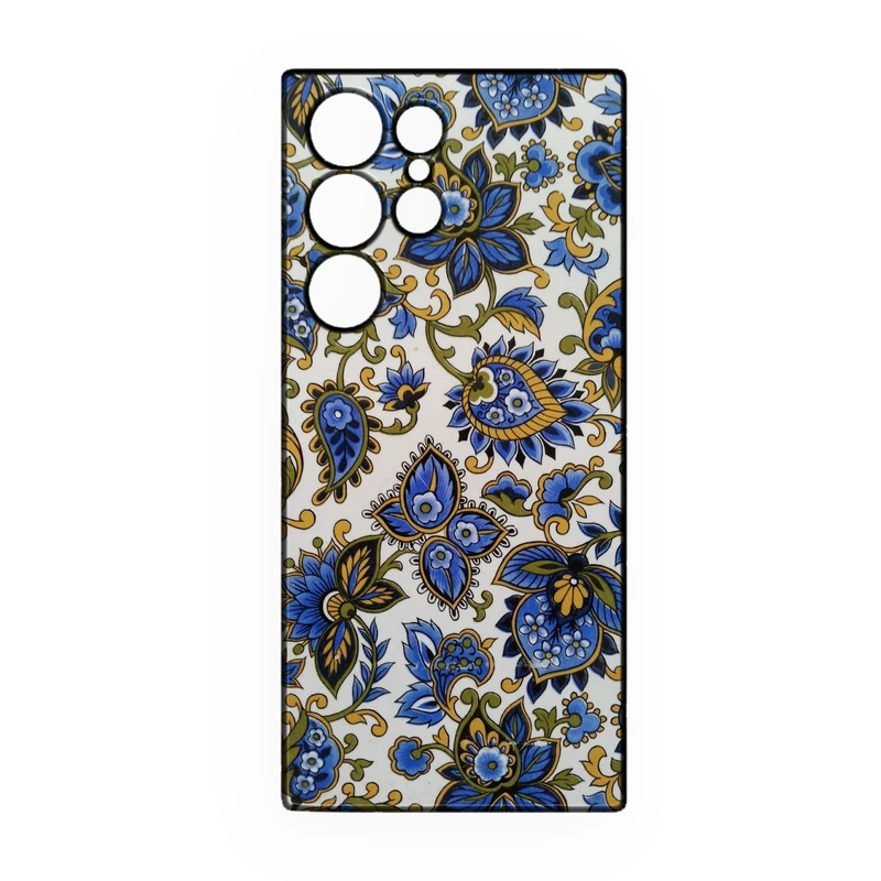 کاور طرح گل کد 318 مناسب برای گوشی موبایل سامسونگ Galaxy S21 Ultra