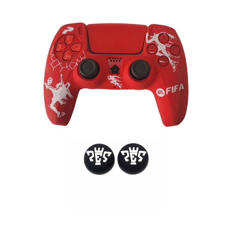 محافظ دسته بازی پلی استیشن5 مدل Fifa2025 به همراه روکش انالوگ بسته دو عددی 