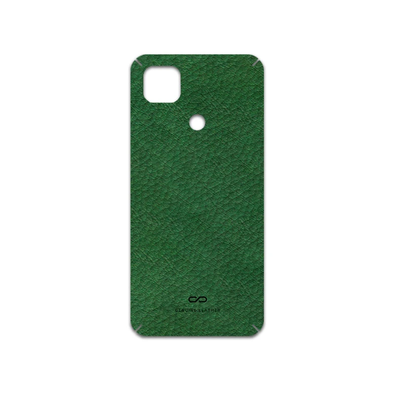 برچسب پوششی ماهوت مدل Green-Leather مناسب برای گوشی موبایل شیائومی Redmi 9 Activ