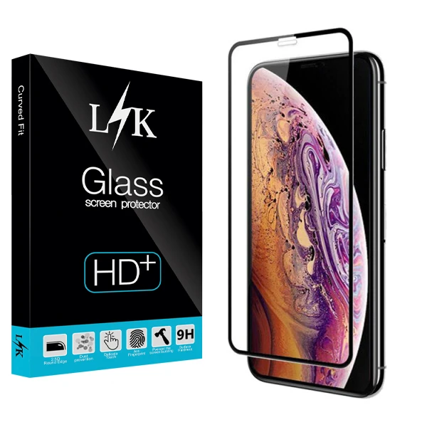 محافظ صفحه نمایش ال کی مدل Hard glass مناسب برای گوشی موبایل اپل Iphone 11pro
