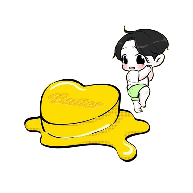 استیکر لپ تاپ گیم مون طرح Bts Butter کد 111174