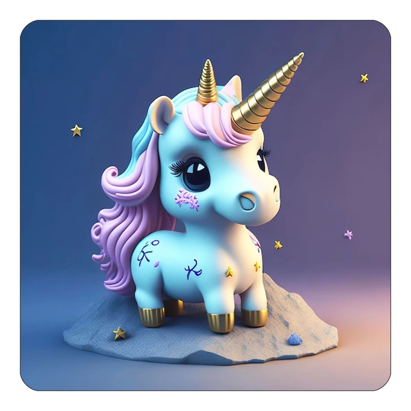 مگنت کاکتی طرح اسب تک شاخ و یونیکورن مدل mp32477