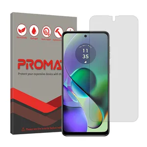 Promate Resistant model transparent screen protector suitable for Motorola Moto G54 mobile phone