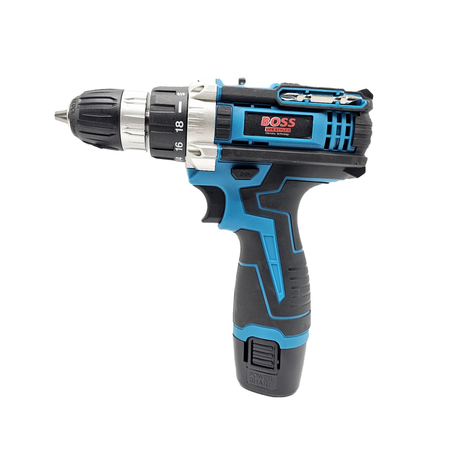 مجموعه 24 عددی دریل پیچ گوشتی شارژی باس مدل 1218 کد 2 مجموعه 24 عددی دریل پیچ گوشتی شارژی باس مدل 1218 کد 2