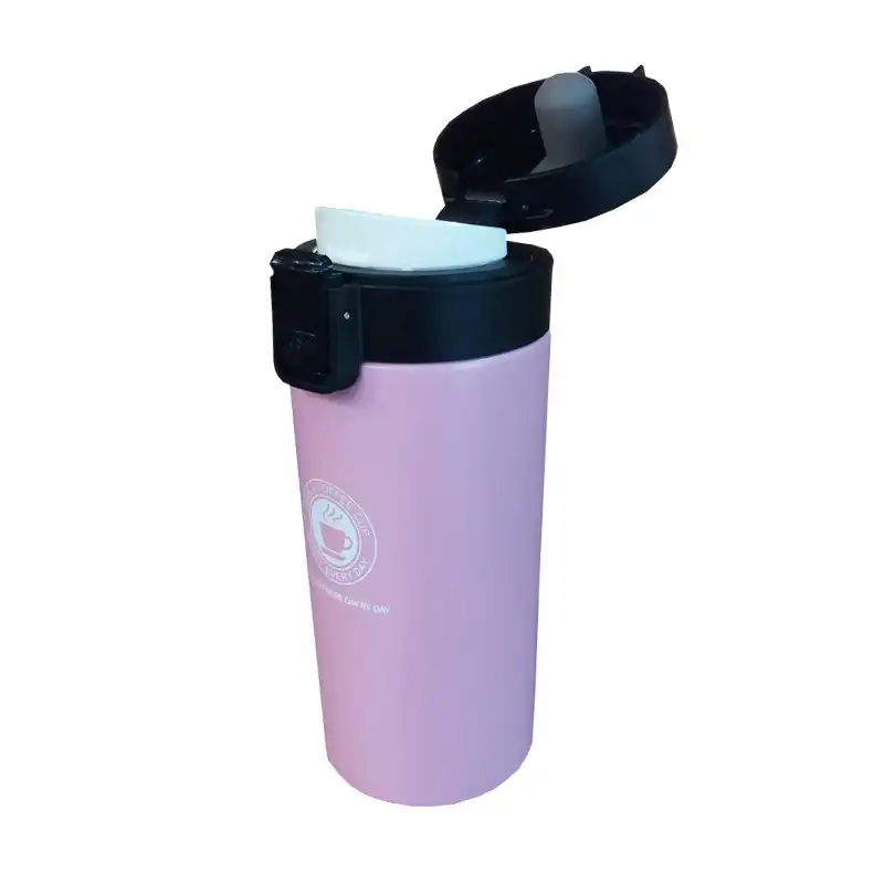 ماگ سفری مدل happy every day کد 1541 گنجایش 0.38 لیتر