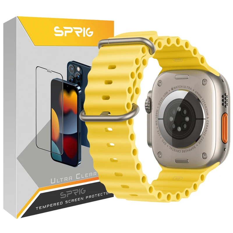 بند اسپریگ مدل Ocean مناسب برای اپل واچ Ultra 49 میلی متر