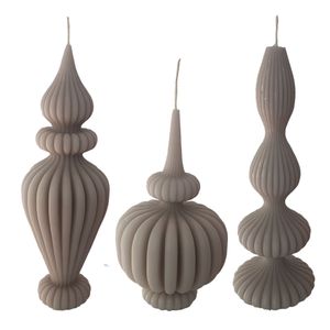 نقد و بررسی شمع دست ساز مدل گلدان مجموعه 3 عددی توسط خریداران