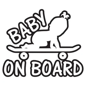 Decograph the scate Baby On Board Sticker