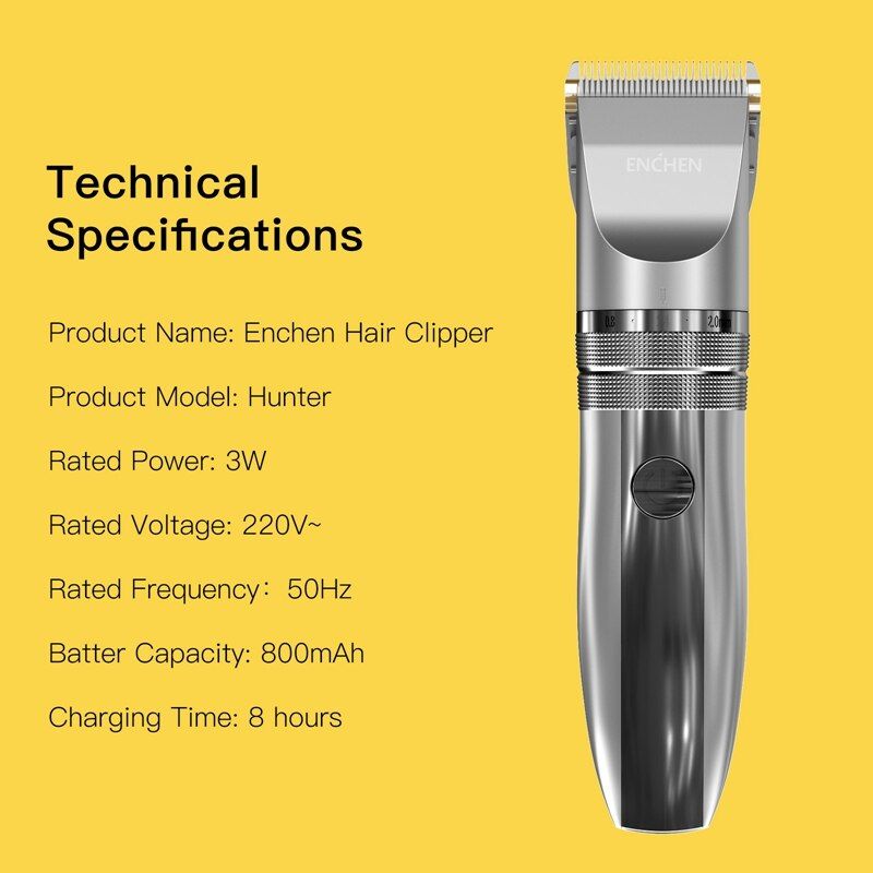 ماشین اصلاح موی سر و صورت ان شن مدل Enchen Hunter -  - 13