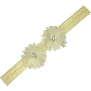 هدبند دخترانه مدل کش دو گل