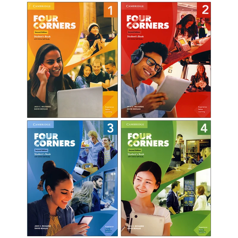 کتاب four corners 2nd اثر Jack C. Richards and David Bohlke انتشارات کمبریج 4 جلدی 