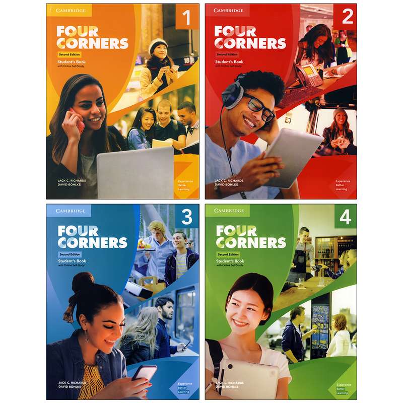 کتاب four corners 2nd اثر Jack C. Richards and David Bohlke انتشارات کمبریج 4 جلدی 