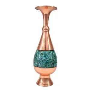 گلدان فیروزه کوبی کد 0020