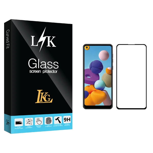 محافظ صفحه نمایش ال کا جی مدل LK Glass مناسب برای گوشی موبایل سامسونگ Galaxy A21