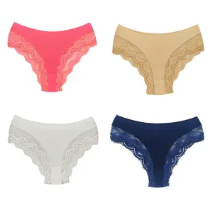 شورت زنانه مدل رز دانتل دار بسته 4 عددی