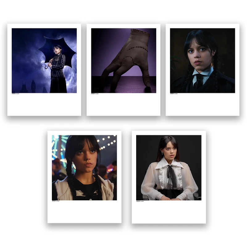 آویز تزیینی عرش مدل فانتزی ونزدی Wednesday کد Asa225 مجموعه پنچ عددی