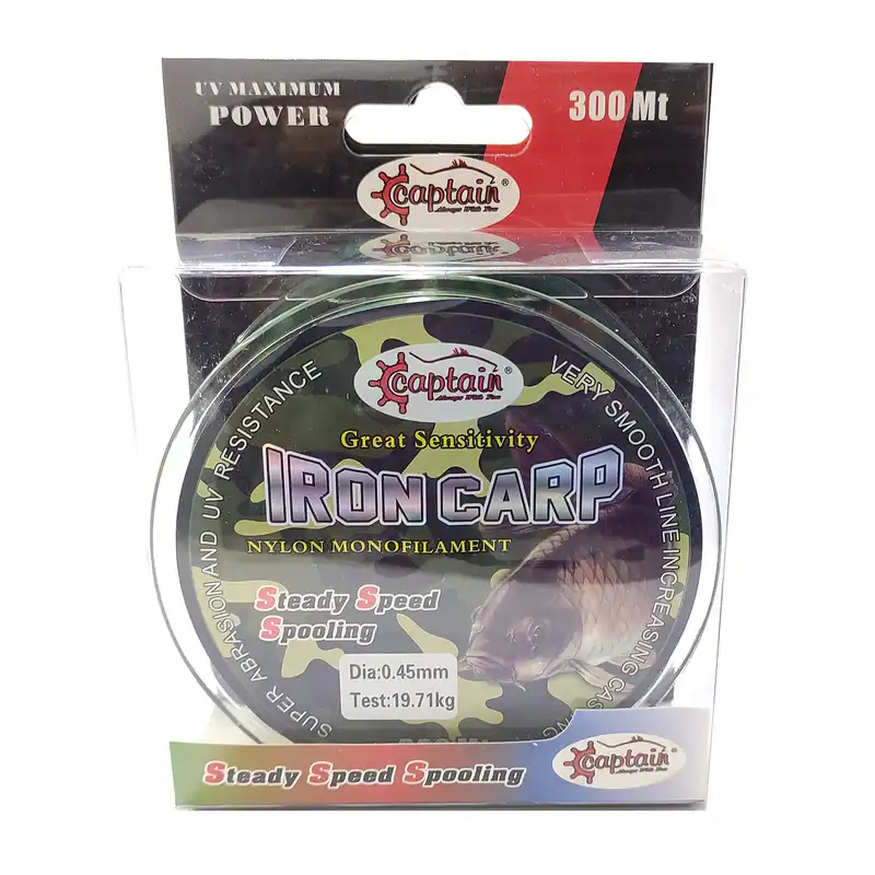 نخ ماهیگیری کاپیتان مدل IRON CARP سایز 0.45