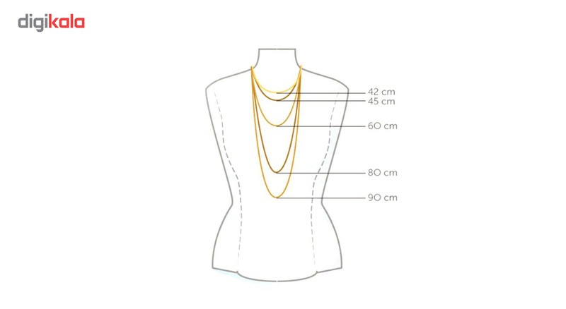 گردنبند طلا 18 عیار مانچو مدل مروارید پرورشی باروک و sfg601n