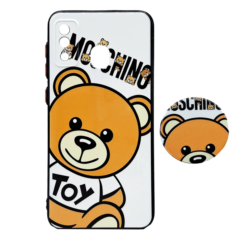 کاور مدل TOYBEAR مناسب برای گوشی موبایل سامسونگ Galaxy A20/A30/M10s به همراه پاپ سوکت