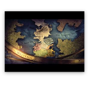 نقد و بررسی تابلو شاسی دیکوماس طرح بازی تاج و تخت نقشه وستروس کد Game Of Thrones DMS-T144 16×21 توسط خریداران