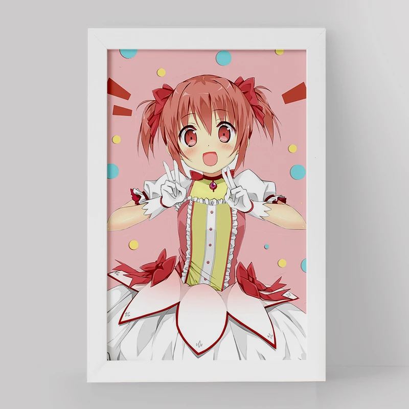 تابلو خندالو مدل مادوکا کانام انیمه مادوکا مجیکا Madoka Magica کد 18378