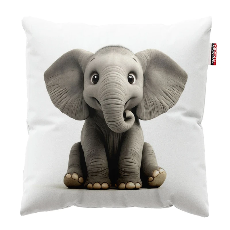 کوسن پاد آفرین مدل فیل  کد 1487 سایز 30*30 سانتی متر