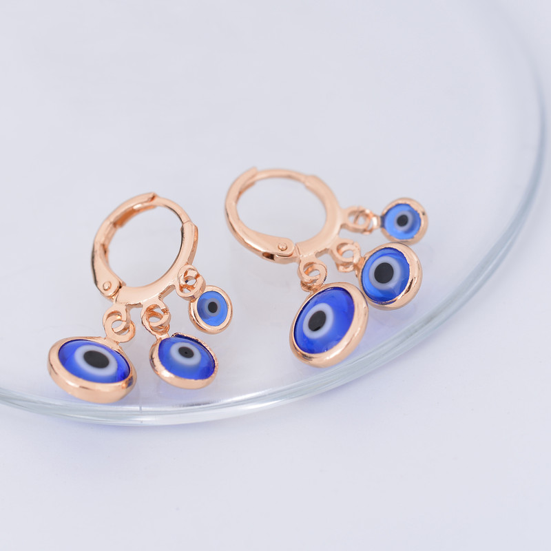 گوشواره زنانه مدل چشم نظر کد GO1682