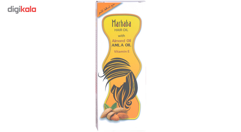 روغن مو ضد ریزش و تقویت کننده مرحبا مدل Almond Oil حجم 175 میلی لیتر