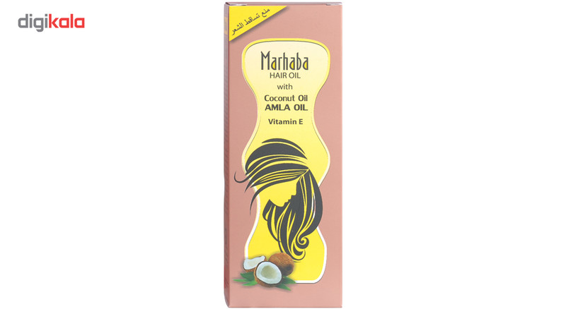 روغن مو ضد ریزش و تقویت کننده مرحبا مدل Coconut Oil حجم 175 میلی لیتر