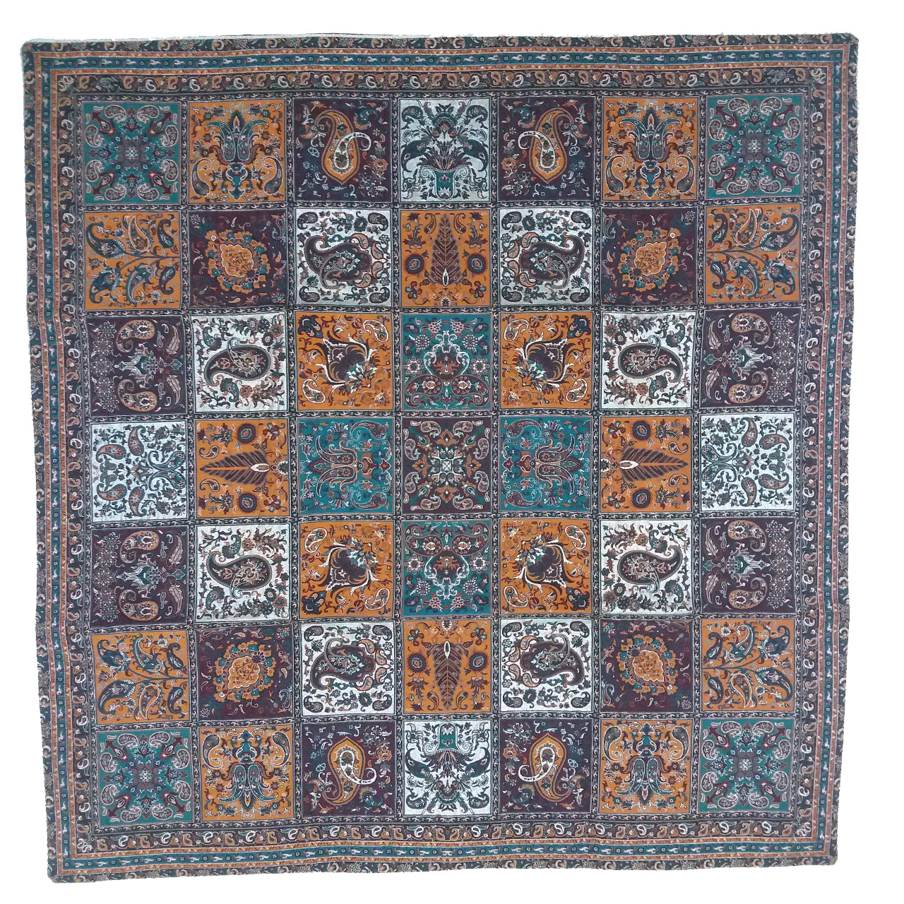 رومیزی ترمه تام طرح خشتی