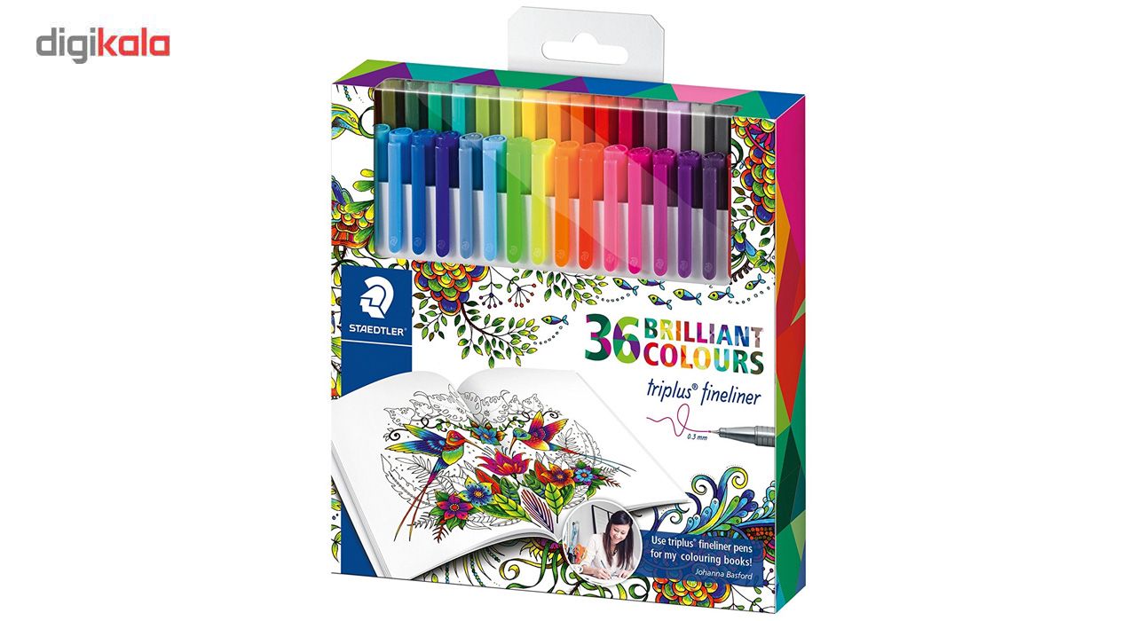 روان نویس 36 رنگ استدلر مدل Triplus Brilliant Colours 334 C36JB