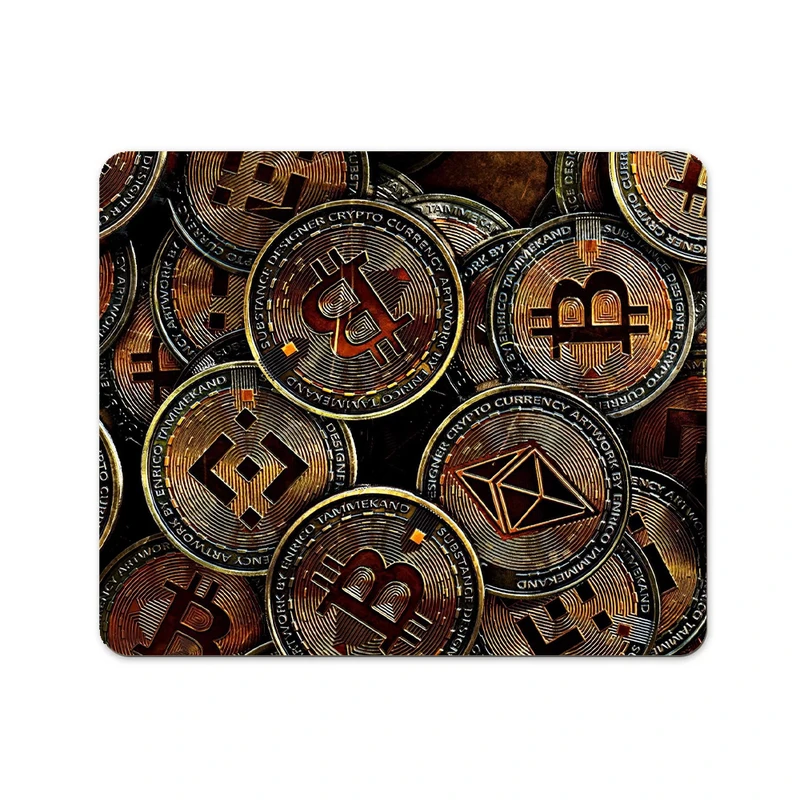 ماوس پد پاد آفرین مدل بیت کوین کریپتو فارکس ترید ارزدیجیتال کدP025  سایز 19*24 سانتی متر