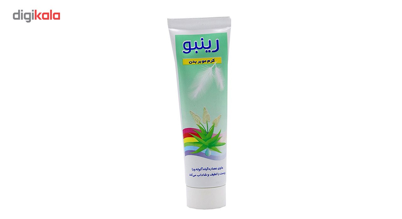 کرم موبر بدن رینبو مدل DEPILATORY CREAM حجم 100 میلی لیتر -  - 2