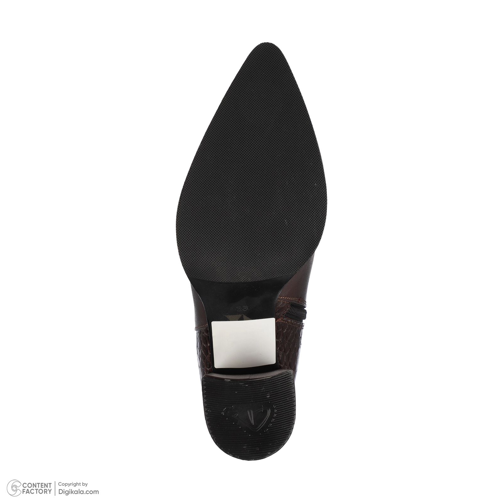 نیم بوت زنانه چرم مشهد مدل J2570-091 -  - 5
